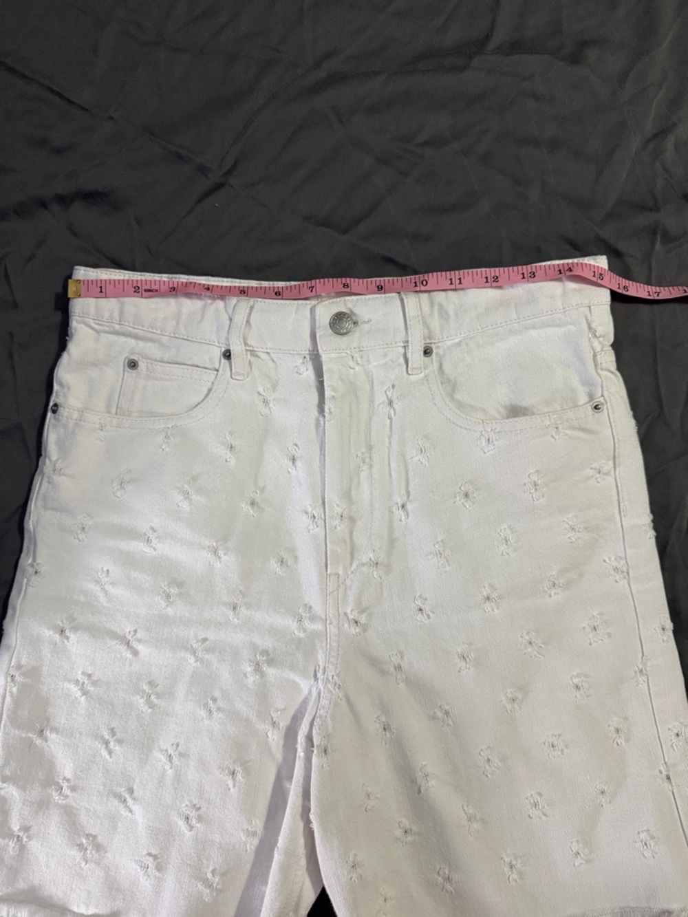 Isabel Marant white distressed shorts - Picture 9 of 12